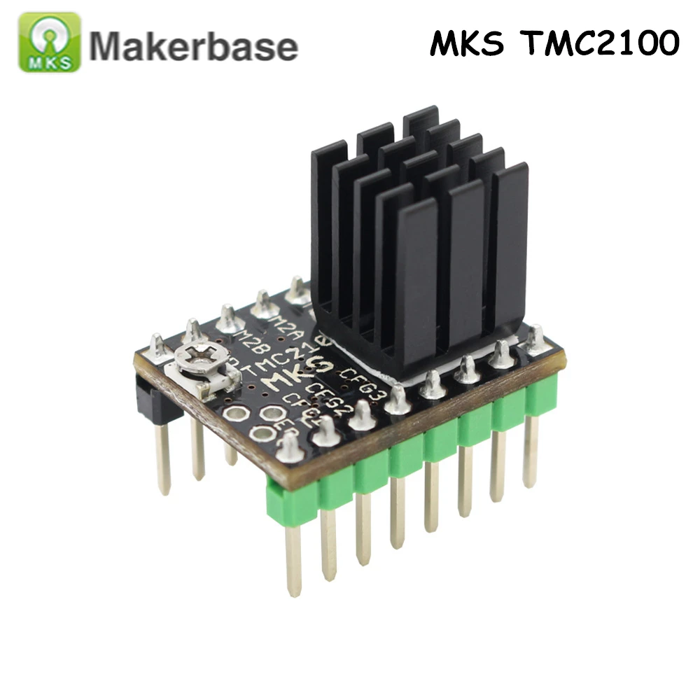 1 компл. Супер тихий MKS TMC2100 шаговый двигатель драйвер модуль радиатор для 3d