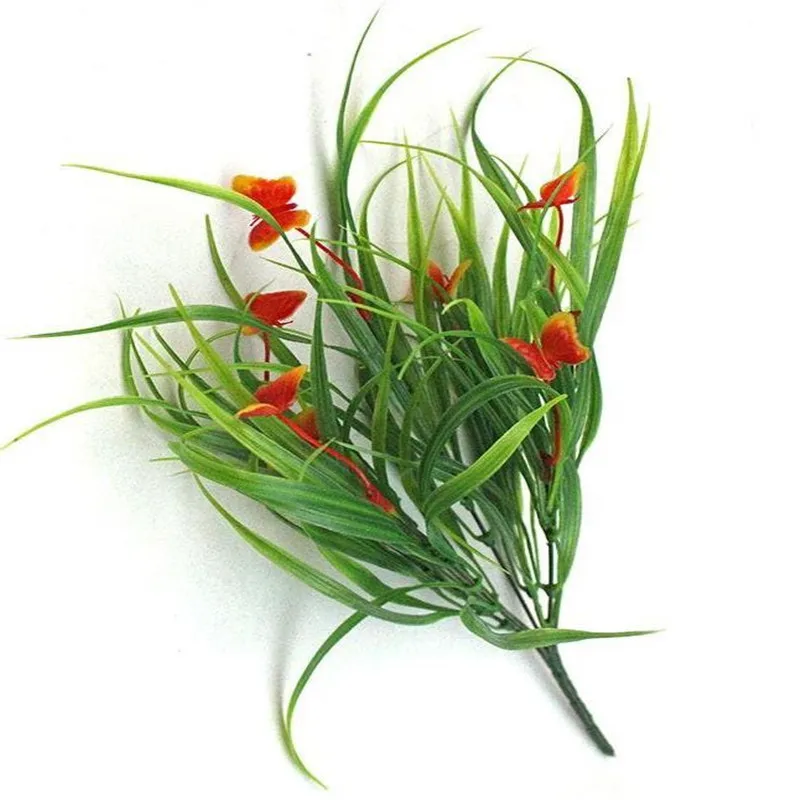 2017 настоящие искусственные цветы бабочки деревенские и растения искусственная