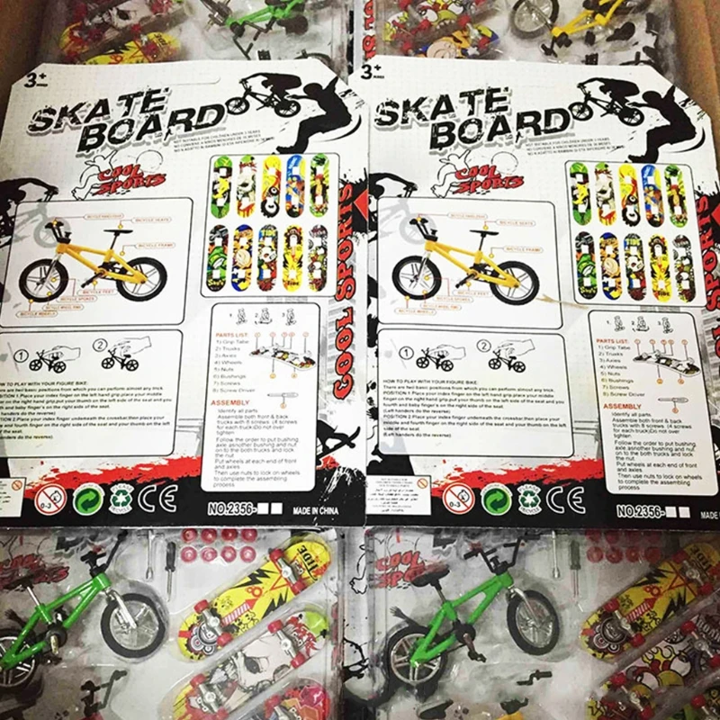 

8Pcs Deck Finger Bike Bicycle And Skateboard Kids Children Wheel Toys Gifts
