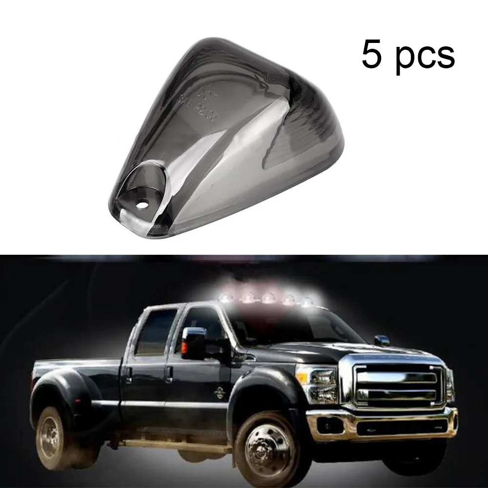 

for F/ord 12V 5pcs T10 Smoke Roof Running Lights Cab Marker Cover Xenon White Blue Red LED Bulbs