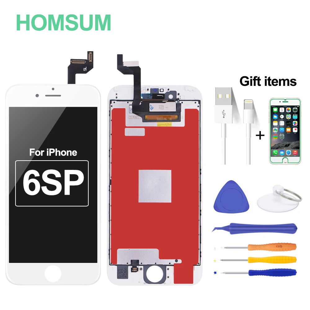 2pcs/lots Replacement For iPhone 6S Plus LCD Screen Digitizer Assembly with Display Touch No Dead Pixel AAA Good Quality plus | Мобильные