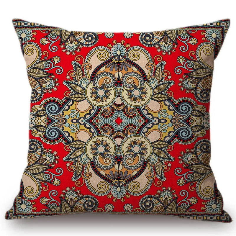 Декоративная подушка для дома с геометрическим рисунком пейсли|decorative designer