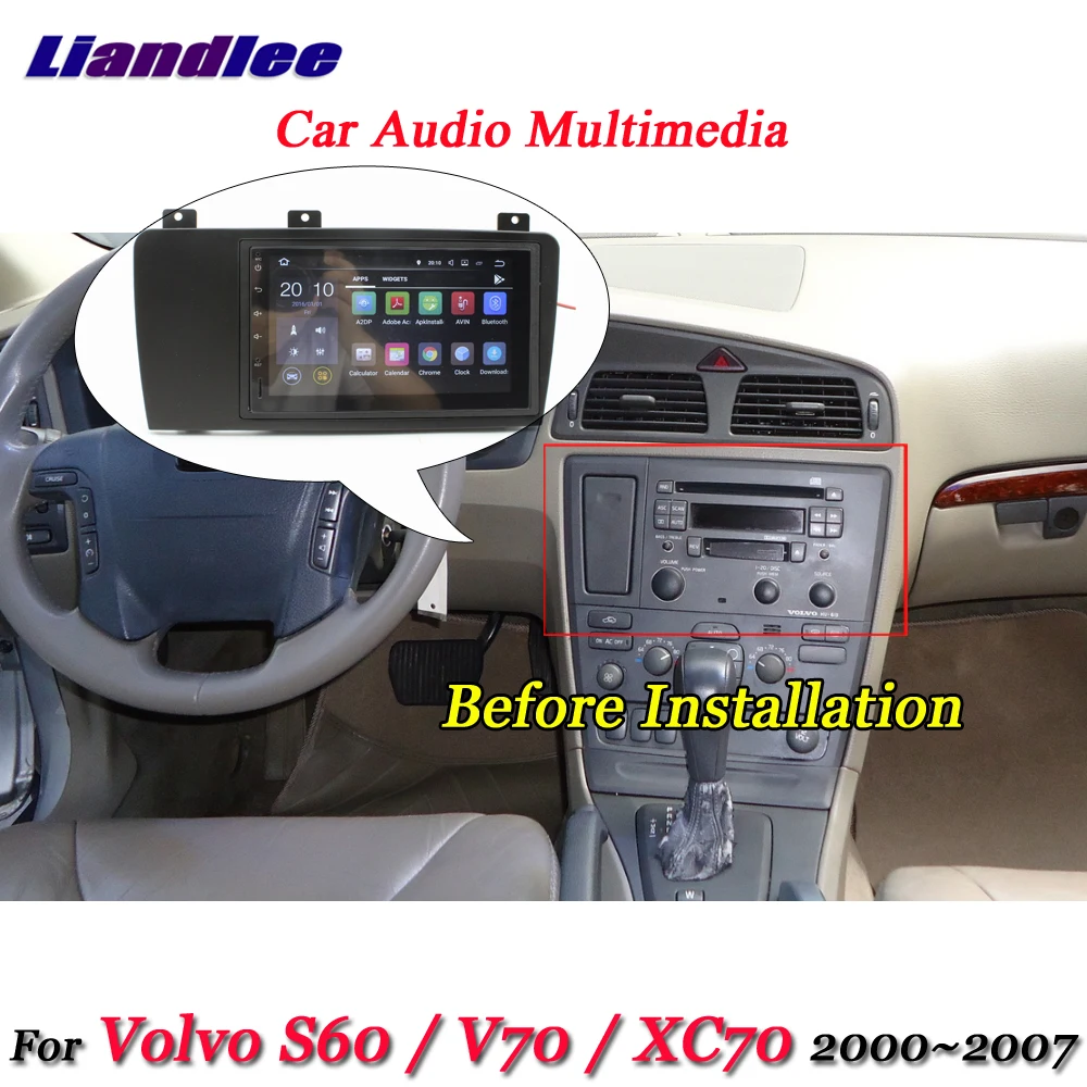 Liandlee автомобильная система Android для Volvo S60 V70 XC70 2000~ 2007 Радио Рамка gps Navi Карта Навигация экран Мультимедиа без DVD плеера