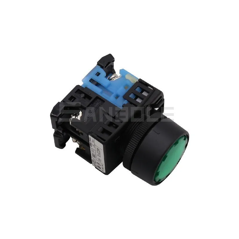 Flat knob AR22F5L-01/10G Push button switch LED Self-locking Latching with lamp 24V/220V/380V Opening 22MM 1NO1NC | Обустройство дома