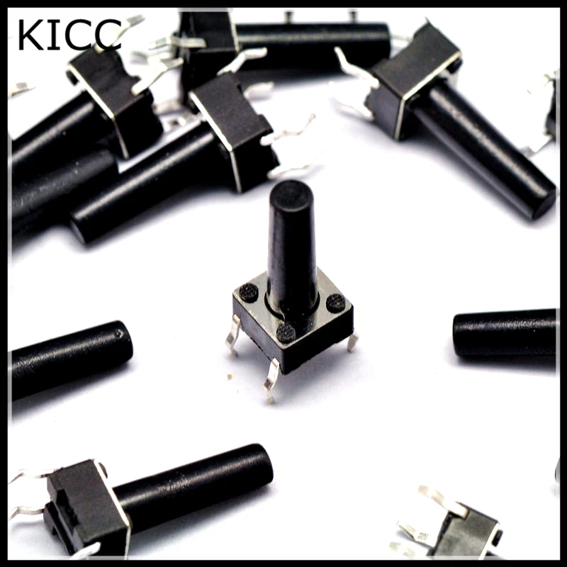 Кнопочный Переключатель 6*6*19 ММ DIP4 Сенсорный микропереключатель 6x6x19 H 1000 Шт.|switch