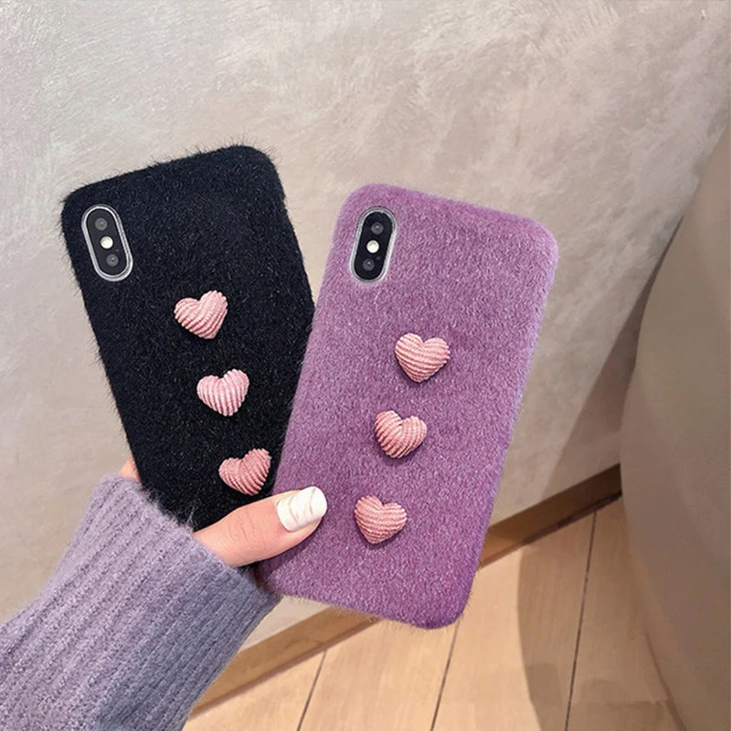 Чехол в форме сердца для мобильного телефона aplex IP6s/XS Max/XR/IPhoneX/8 plus/7 p женские