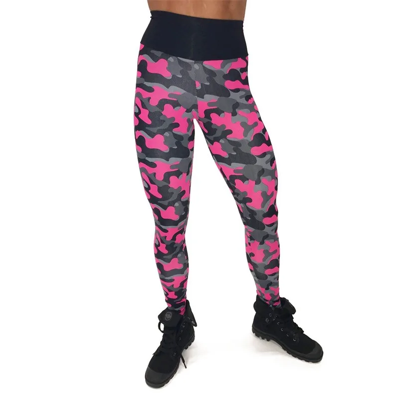 NORMOV Sexy High Waist Leggings Women Workout Camouflage Printed Leggins Female Fitness Clothing Push Up Pants Femme Gotico | Женская