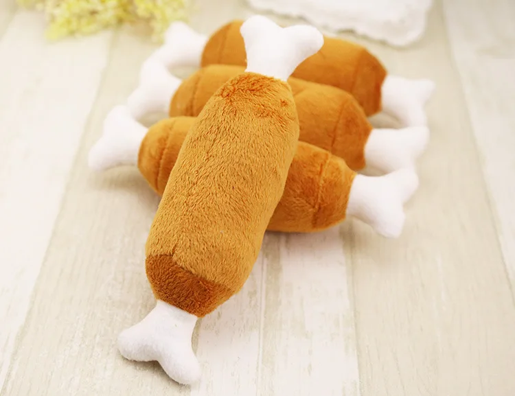 Dog Toys Resistant Chew Pet Toy Bell Squeaky Sound Games Interactive Pacifier Bone For Small Large Dogs Animals | Дом и сад