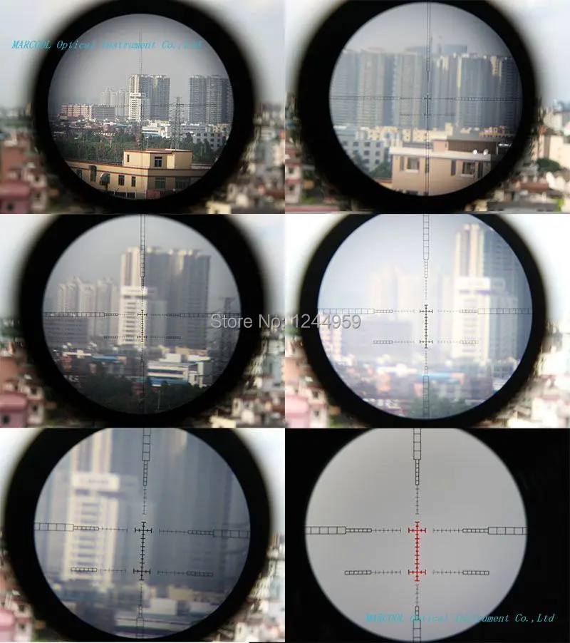 MARCOOL New TMD 4 14X44 SP IR FFP R & G Illuminated Rifle Scope for Airsoft Hunting w/ Army Sniping Weapon Crosshair on Target|rifle scopes