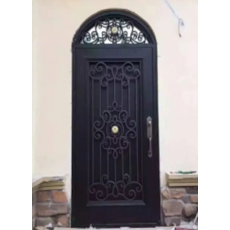 

Hench 100% steel metal iron metal glass double entry doors hc-ird8