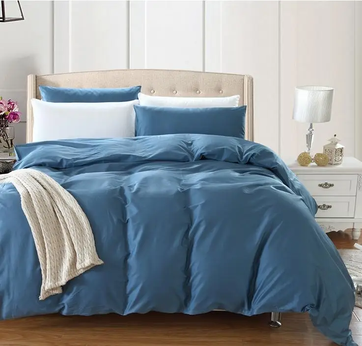 Пурпурный красный желтый синий хлопковый двуспальный односпальный пододеяльник