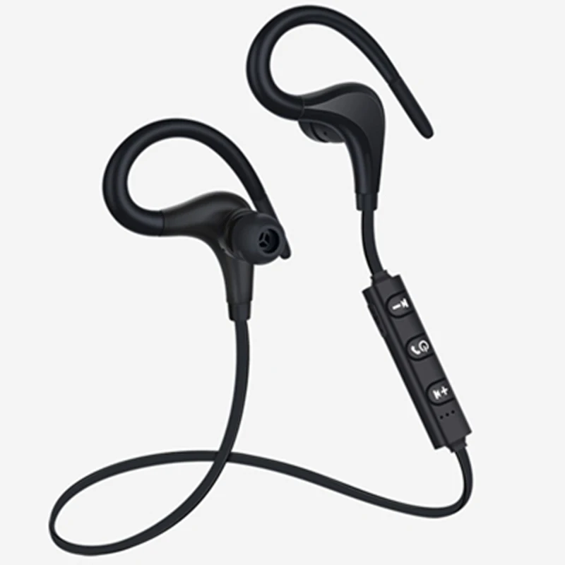 Беспроводные спортивные мини наушники Bluetooth гарнитура с микрофоном крючком для