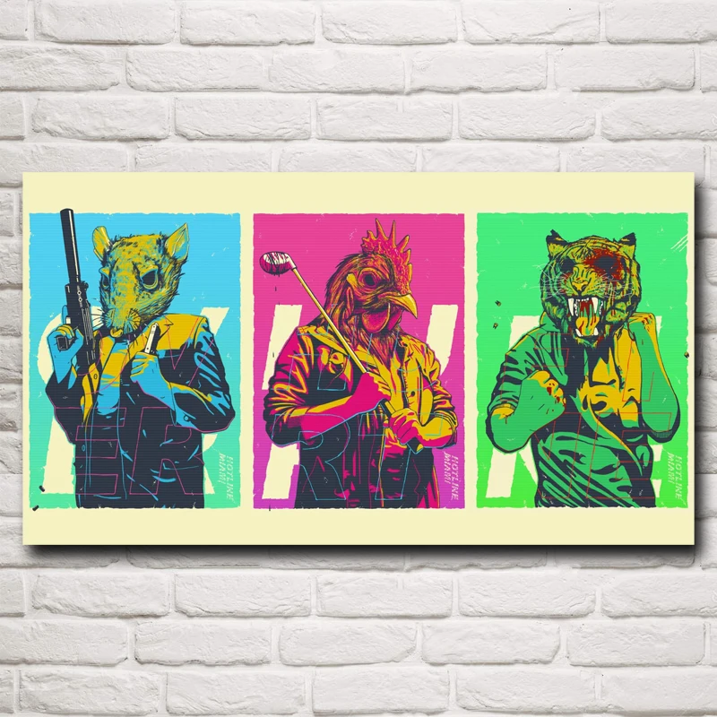 Foocome Hotline Miami видео постеры с сюжетами игр и принтами украшение для дома спальни