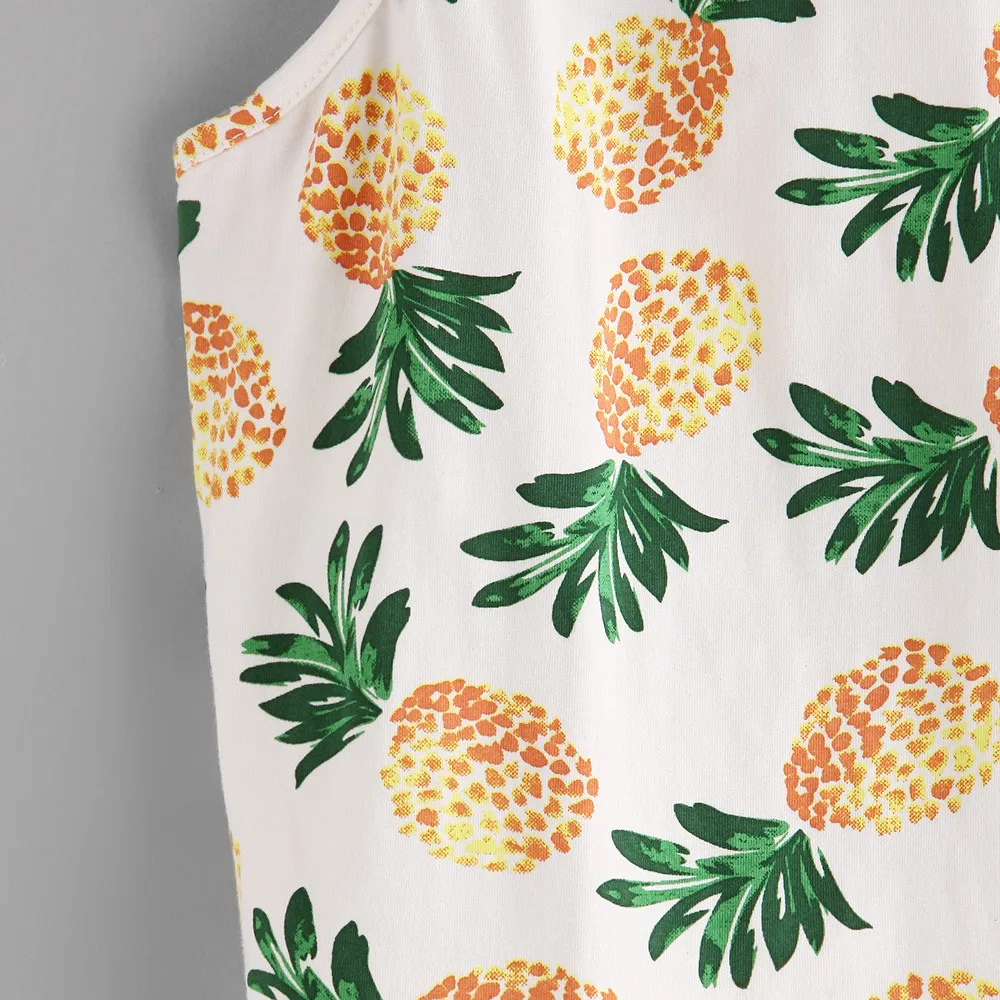Топ женский летний короткий с принтом ананасов и лямкой на шее|tank top summer|top summerhalter |