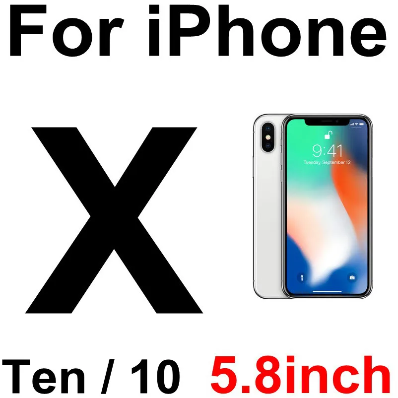 3 шт./лот, Ультра прозрачная пластиковая защитная пленка для iPhone 4, 4S, 5, 5S, SE, 6, 6 S, 7, 8 Plus, X Ten, 10 - Цвет: For iPhone X Ten 10