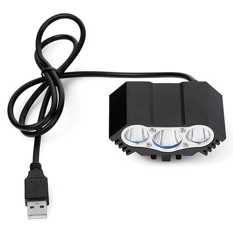 AIMIHUO светодиодный Фара 3 * XM L T6 зарядка через usb Фонари для велосипеда 4 режима