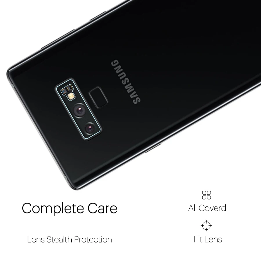 Note 9 Ultra Thin Transparent Clear Back Camera Lens Tempered Glass Film Screen Protector Case for Samsung Galaxy Note9 | Мобильные