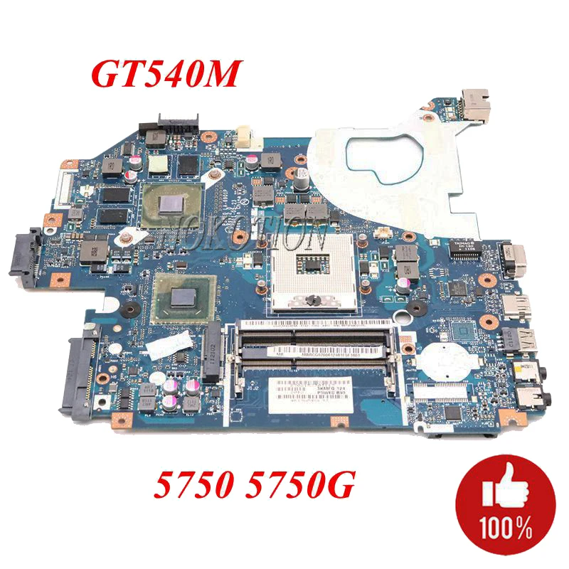 Материнская плата NOKOTION для ноутбуков Acer aspire 5750 5750G MBRCG02006 P5WE0 Мб. Rcg006 материнская