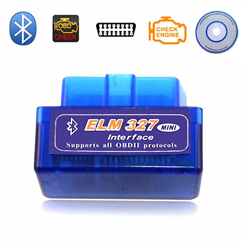 Новейшая версия мини ELM327 Авто OBD2 сканер ELM 327 Bluetooth для Android Torque OBDII Автомобильный