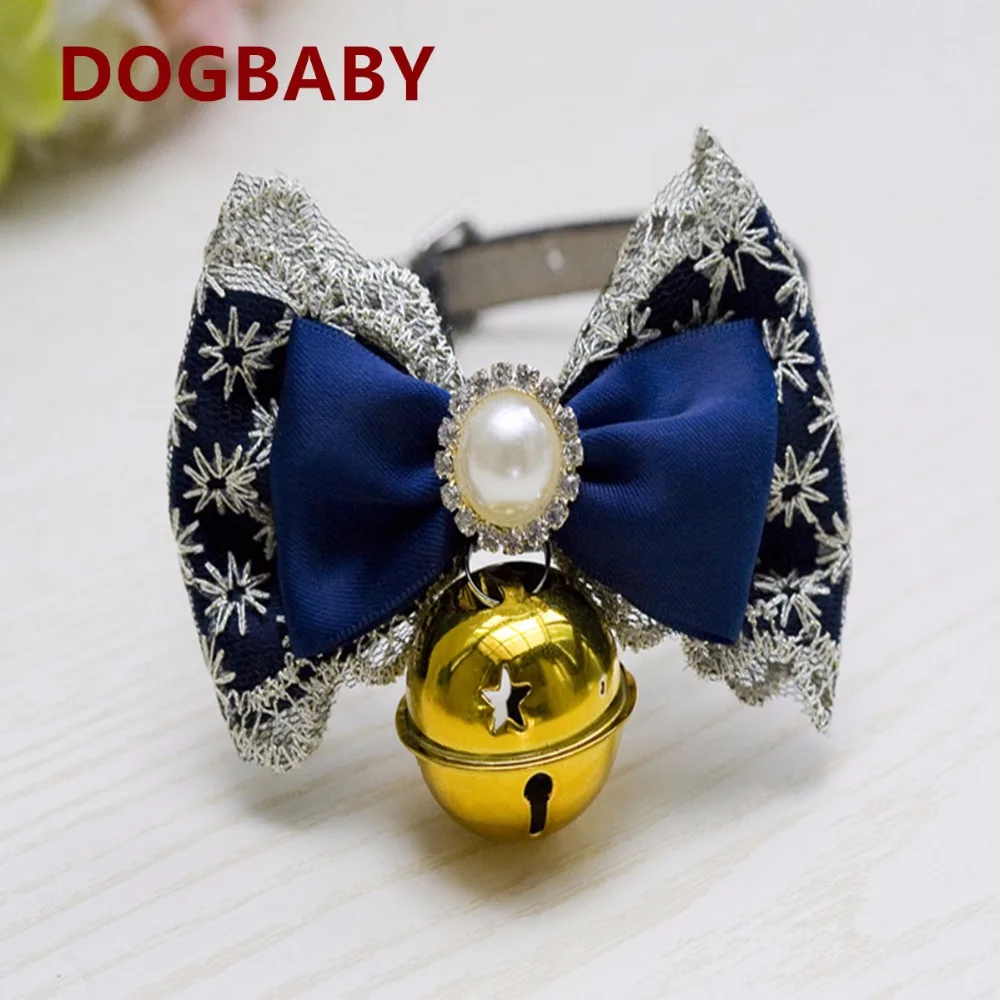 Y72 модный ошейник для кошек с бантиком регулируемый из искусственной кожи