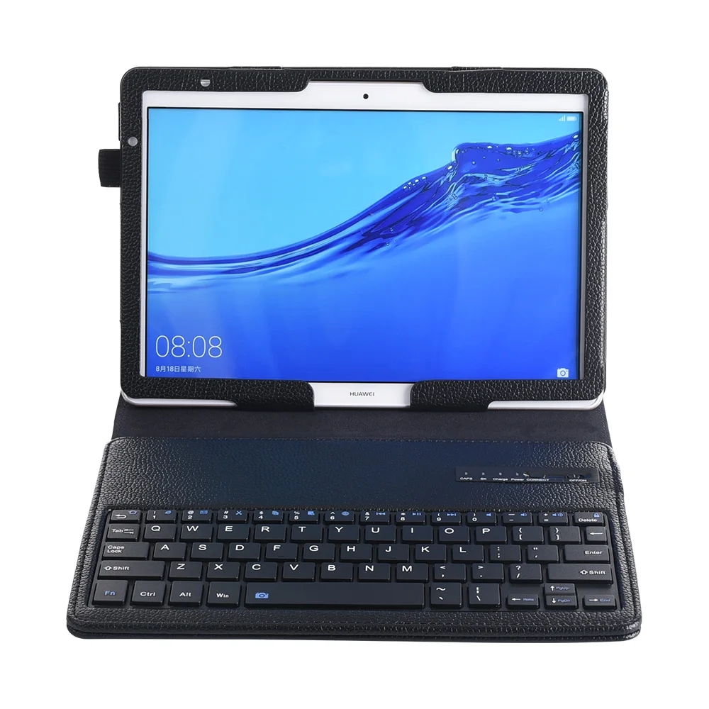 Беспроводной Bluetooth клавиатура Стенд кожаный чехол для huawei MediaPad M5 Lite 10 BAH2-W19/L09/W09 T5 10 AGS2-W09/L09/L03/W19
