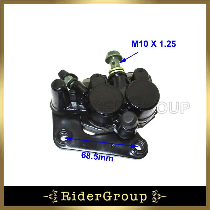 Передний дисковый тормозной суппорт левый для 2 поршневого скутера мопеда 50cc 125cc