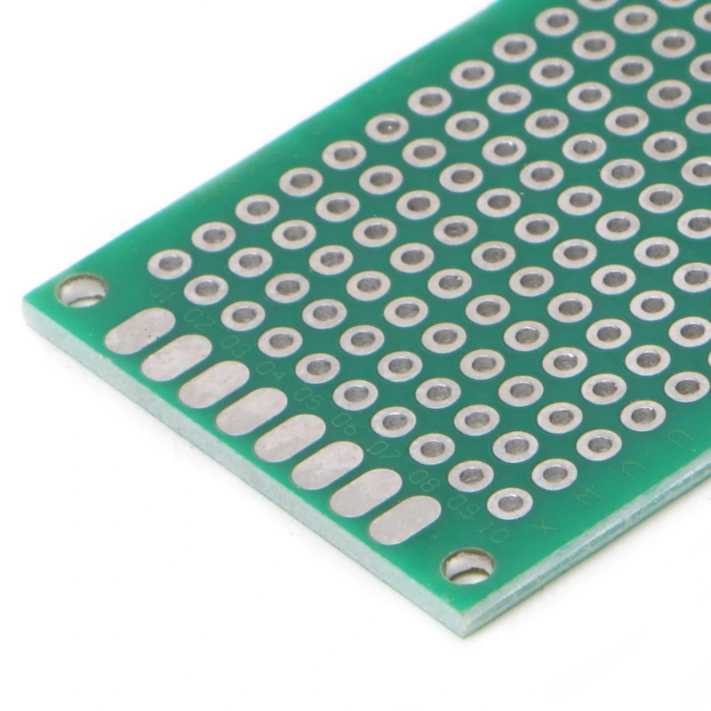 

OOTDTY 10 Pcs 3x7cm Double Side Prototype DIY PCB Tinned Glass Fiber Universal Soldering Board