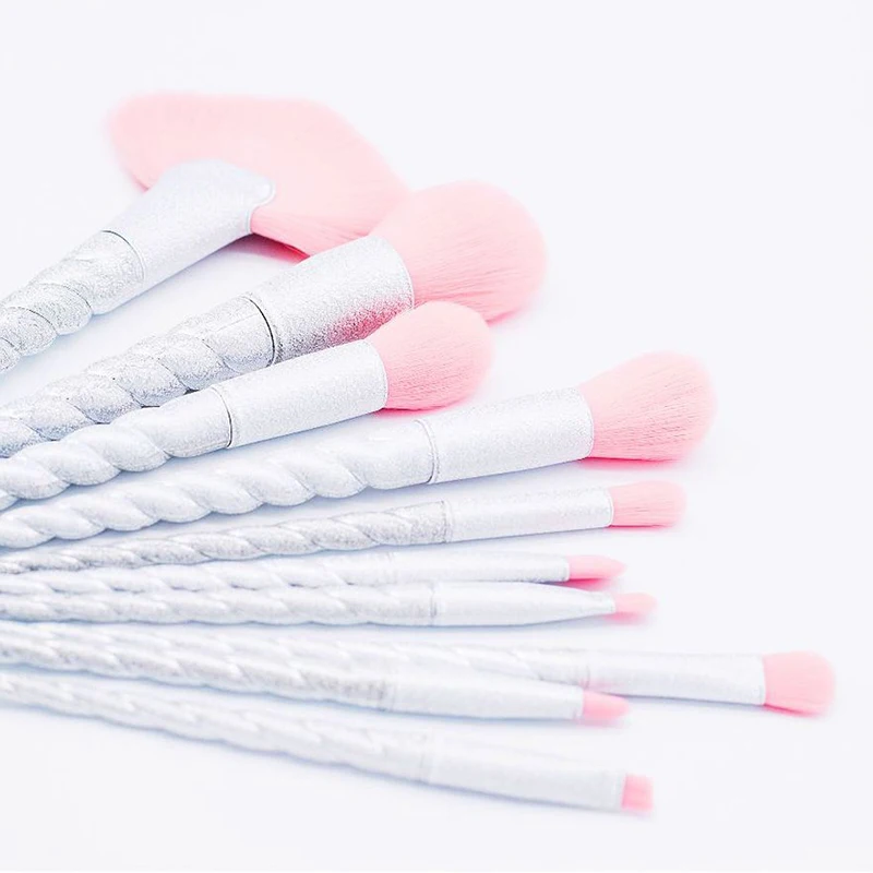 10 шт. кисти для макияжа в виде единорога|Аппликатор теней век| |