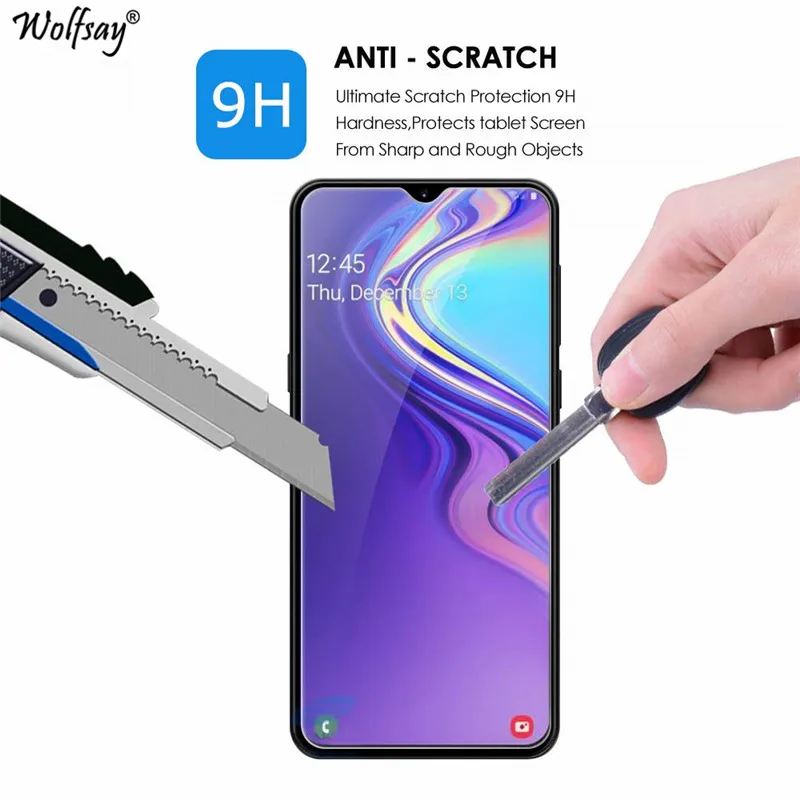 Стекло Wolfsay для Samsung Galaxy M20 2 шт. защита экрана закаленное стекло M 20 пленка с