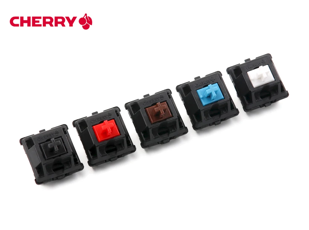Оригинальные 5 контактов Cherry mx переключатели черный красный коричневый молоко PCB монтируется на заказ mx механическая клавиатура