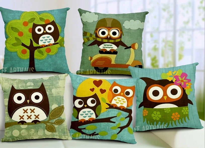 5 шт./лот высококачественные толстые хлопковые льняные подушки в пасторальном