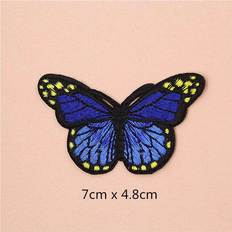 Красивые нашивки бабочки колпачки для обуви железные аппликации с вышивкой