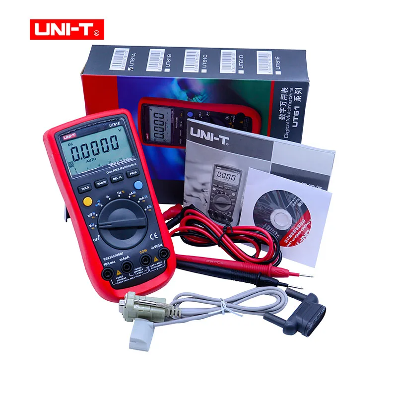 UNI T цифровой мультиметр UT61E True RMS PC подключение 22000 отсчетов хранение данных