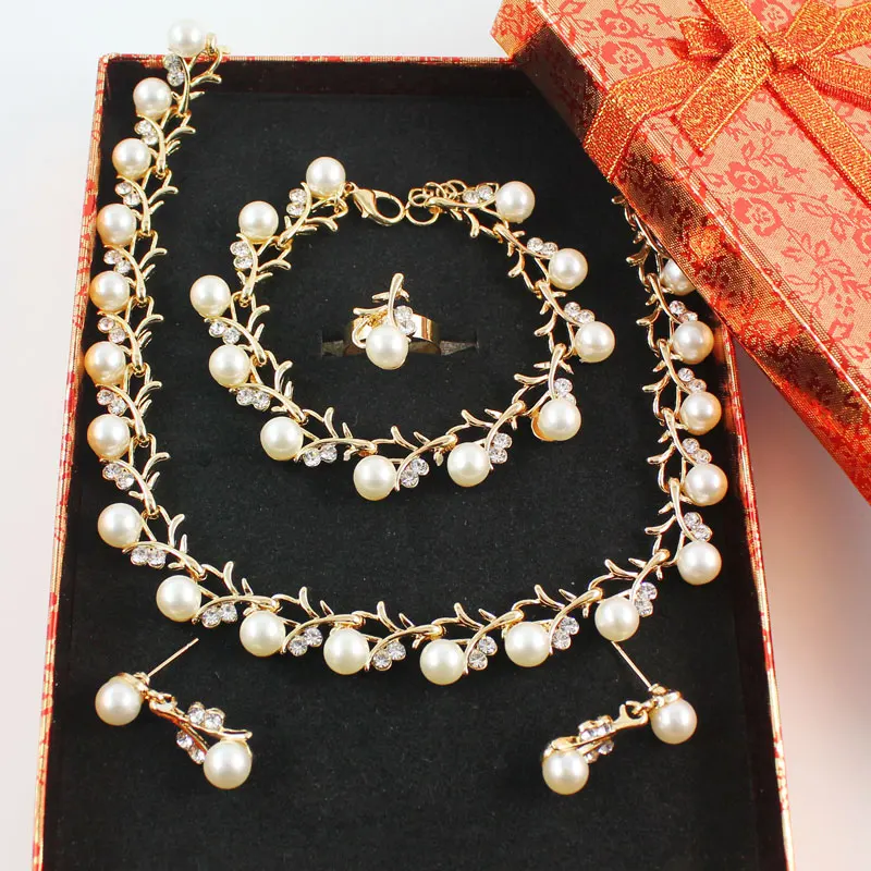 Женские свадебные аксессуары хрустальное ожерелье серьги посеребренные