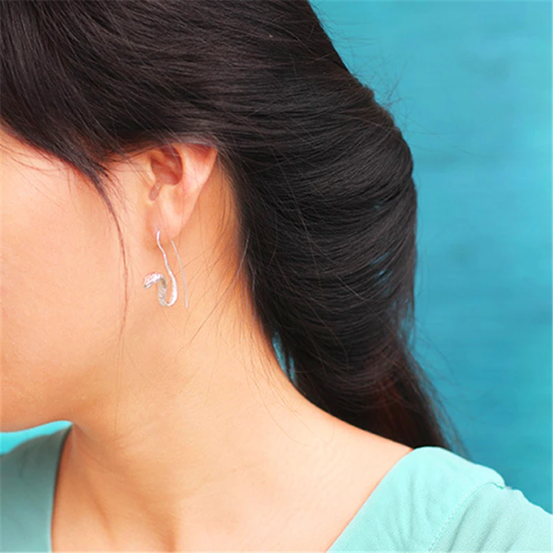 Женские серьги капельки Lotus Fun из серебра 925 пробы ручной работы|drop earrings|earrings