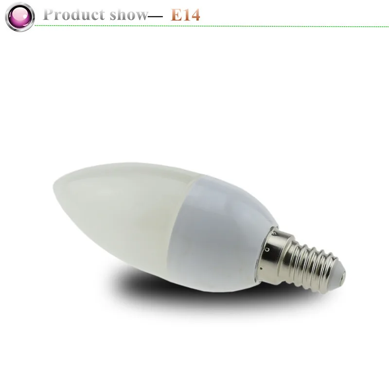1X5W 7W светодиодная свеча лампа E14 E27 220V энергосберегающий прожектор