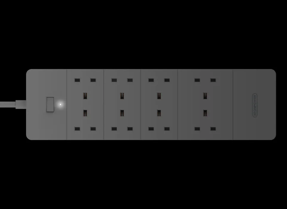 NTON power HPC UK Электрический Штекерный разъем USB power Strip 8 AC 3250W защита от перегрузки 4 порта 8A USB зарядное устройство для бытовой техники
