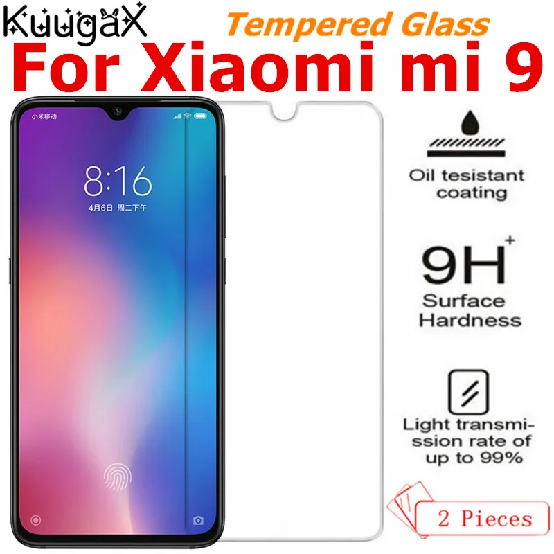2 шт закаленное стекло для Xiaomi mi 9 глобальная версия 6 39 дюймов 855 Защитная пленка