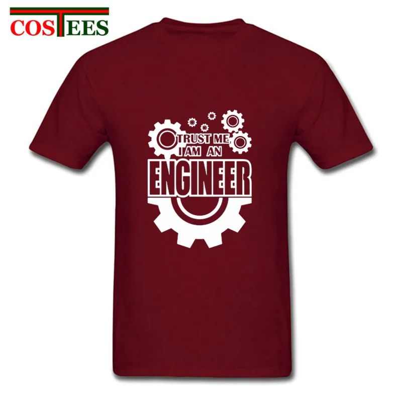 Летние мужские футболки одежда 2018 Trust Me I Am An Engineer хлопковые с буквами модные