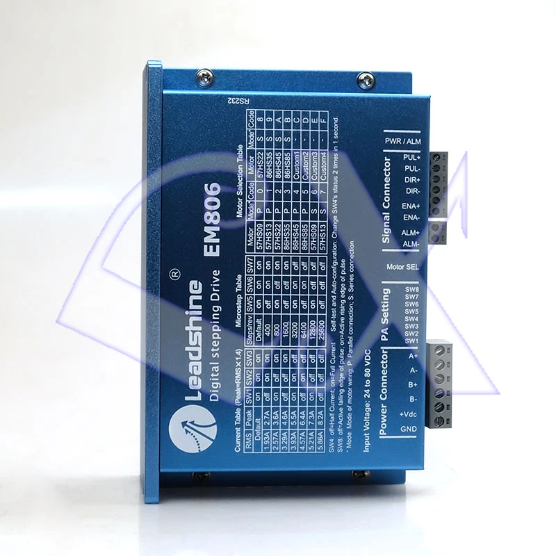 Оригинальный цифровой шаговый привод Leadshine EM806 с детектором установки макс 80 В