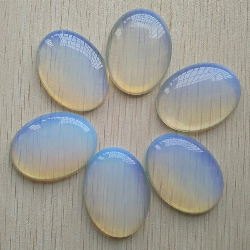 

Wholesale 6pcs/lot good quality opal stone Oval CAB CABOCHON 30x40mm charms beads for Diy jewelry making free shipping
