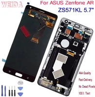 weida for asus zenfone ar zs571kl v570kl original lcd display touch screen assembly with frame replacement parts black 5 7