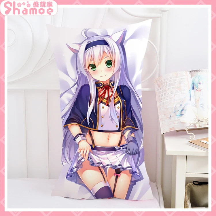 Аниме мультфильм Rokudenashi Majutsu Koushi для Akashic Records обнимающая наволочка