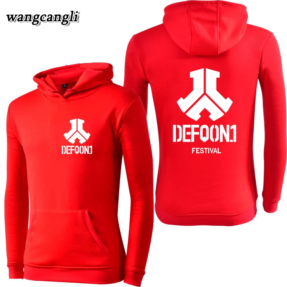 Новинка 2020 года. Мужские толстовки с капюшоном Defqon 1 Rock Band в стиле хип-хоп.