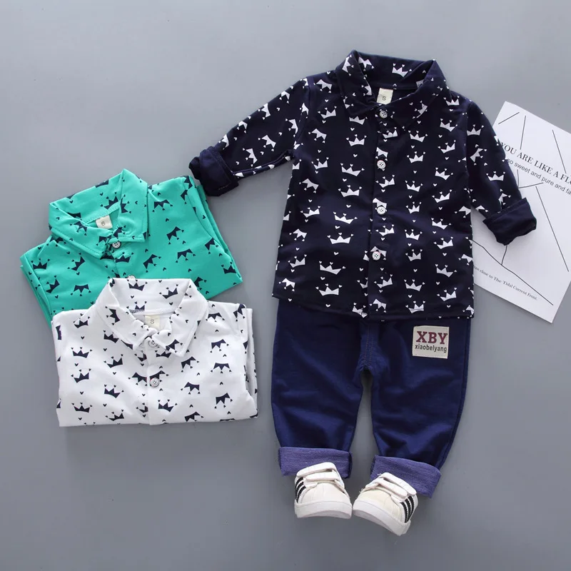 Baby Boys Clothes Clothing Sets Summer Spring long sleeve track suit kids 2 piece set For boy Sport Wear Casual Costume 1 year |