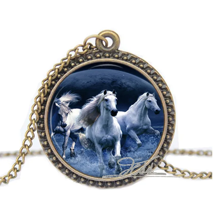 Новинка 6 стилей серебряное ожерелье в виде лошади ювелирные изделия для конного
