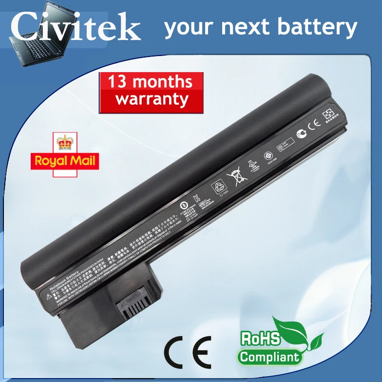 

Laptop Battery For HP Mini 110-3000 CQ10 CQ10-400 CQ10-500 607763-001 607762-001 HSTNN-DB1U HSTNN-E04C HSTNN-06TY HSTNN-CB1U
