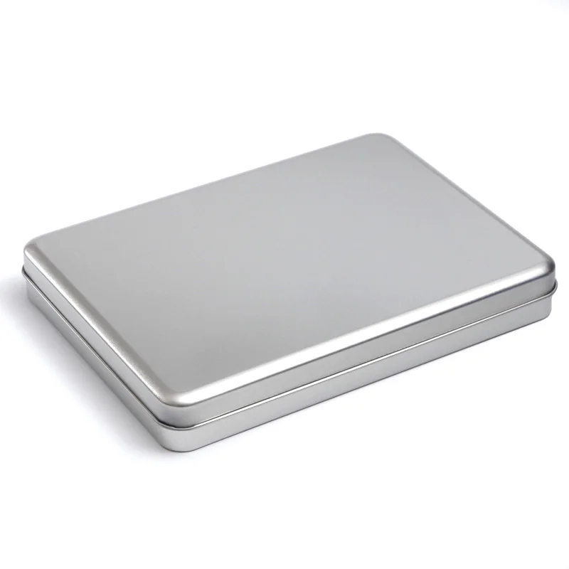 

A5 Metal Rectangular storage box 7inch 8 inch Tablets DIY blank Tin organizer case organizador caixa organizadora Casket