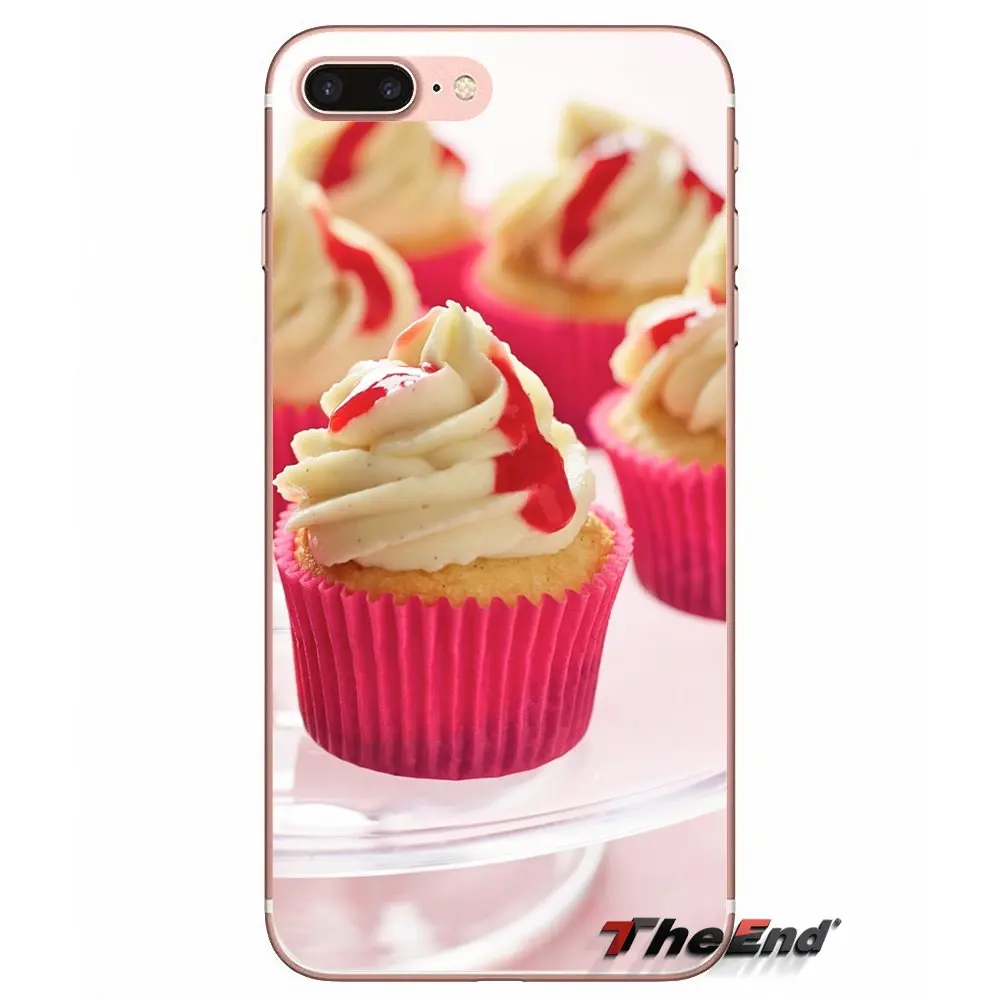 Cup Cake для iPhone X 4 4S 5 5S 5C SE 6 6S 7 8 Plus Samsung Galaxy J1 J3 J5 J7 A3 A5 2016 2017 аксессуары чехлы телефонов