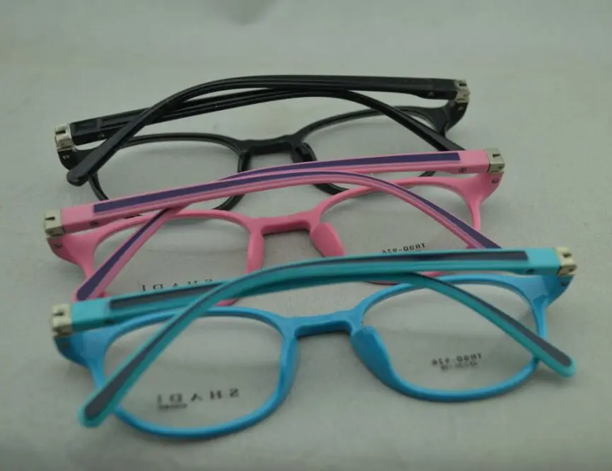 Очки женские TR90 с прозрачными линзами суперлегкие радужные круглые по рецепту L2